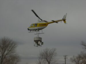 Aerial Seeding with Helicopter